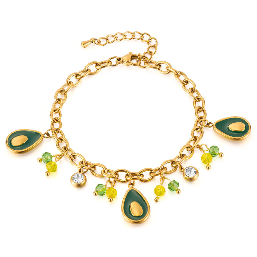 Bracciale Avocado in Acciaio Inossidabile