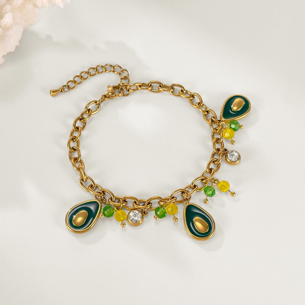 Bracciale Avocado in Acciaio Inossidabile