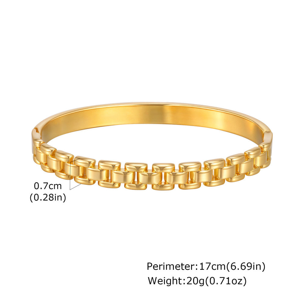 Bracciale Semplice in Acciaio Inossidabile