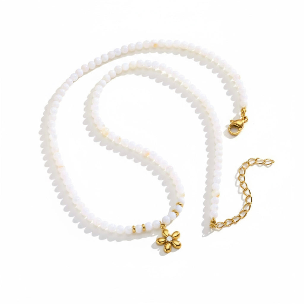 Collana di Perle con Fiori