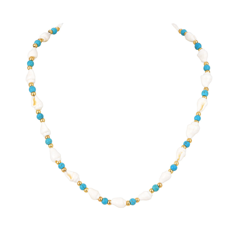 Collana con Perline in Acciaio Inossidabile