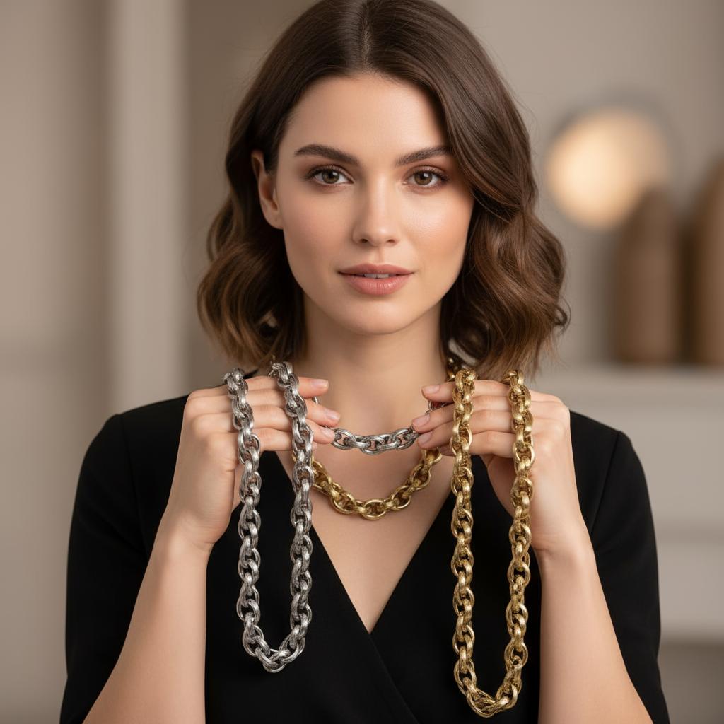 Collana a Catena - Oro e Argento